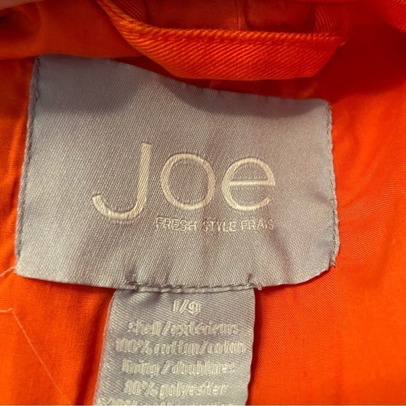 Joe Freshwomen’s orange single breasted trench coat in size large - Picture 8 of 10